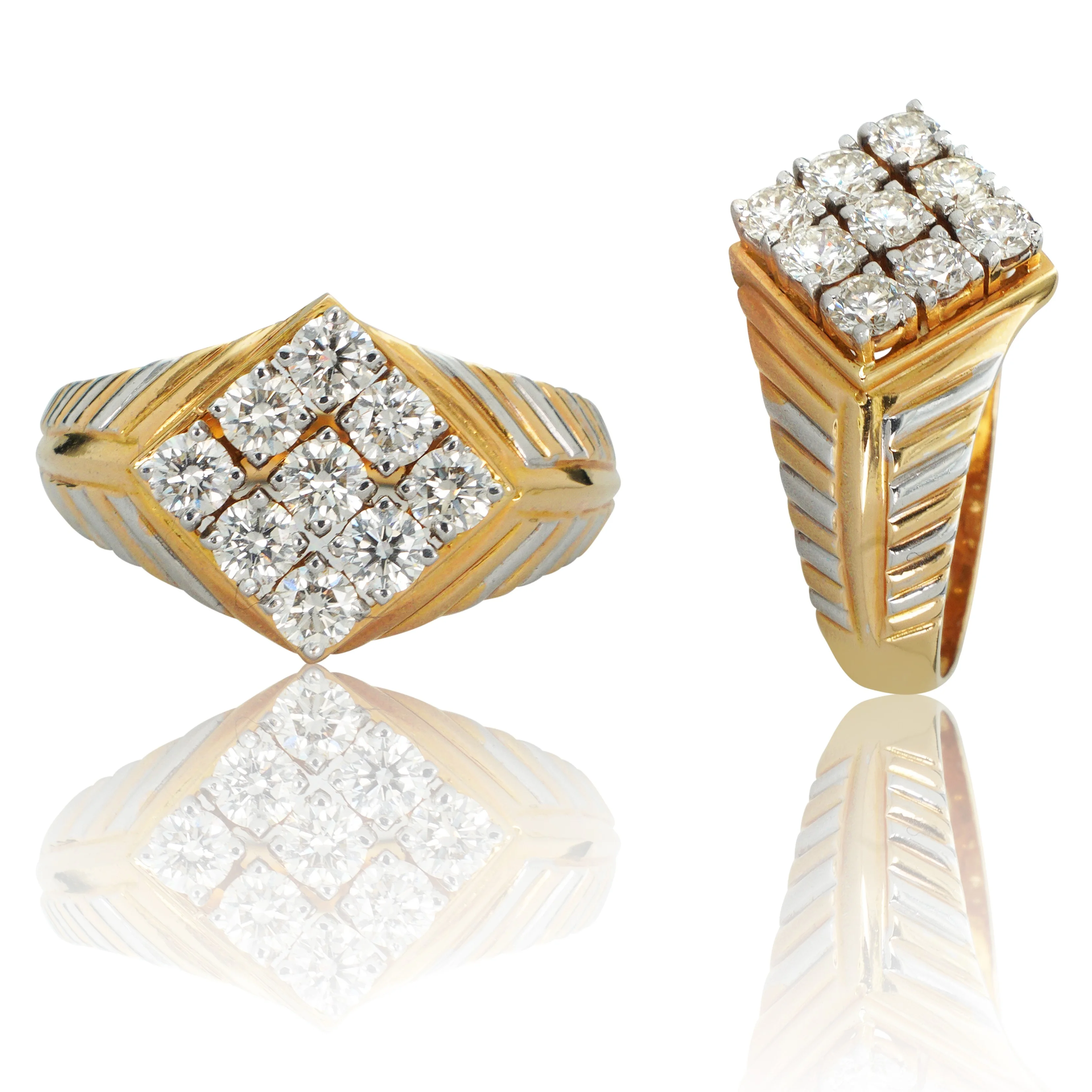 Gardish Gold Ring For Men – lab-grown diamond ring