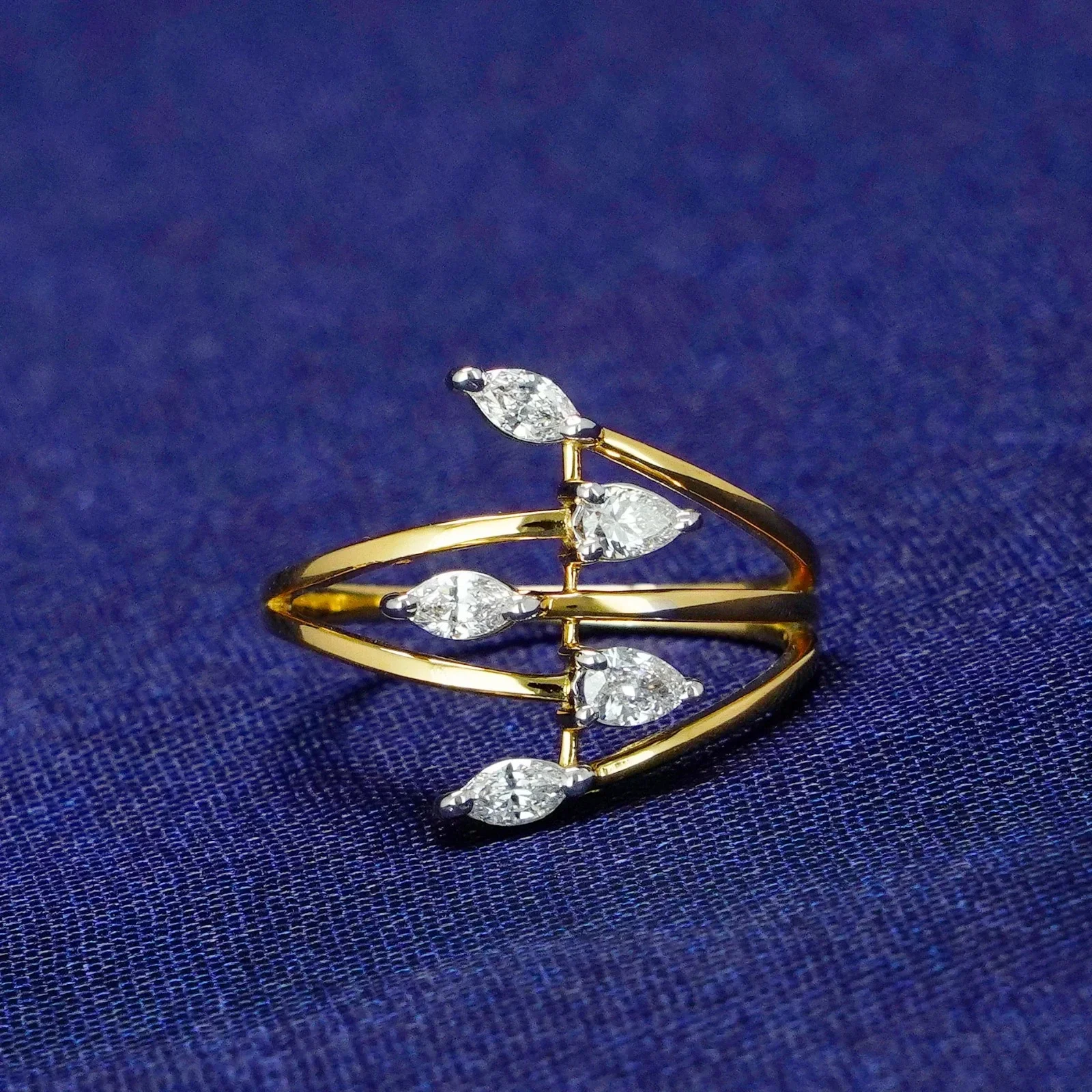 Pear & Marquise Ring – lab-grown diamond ring