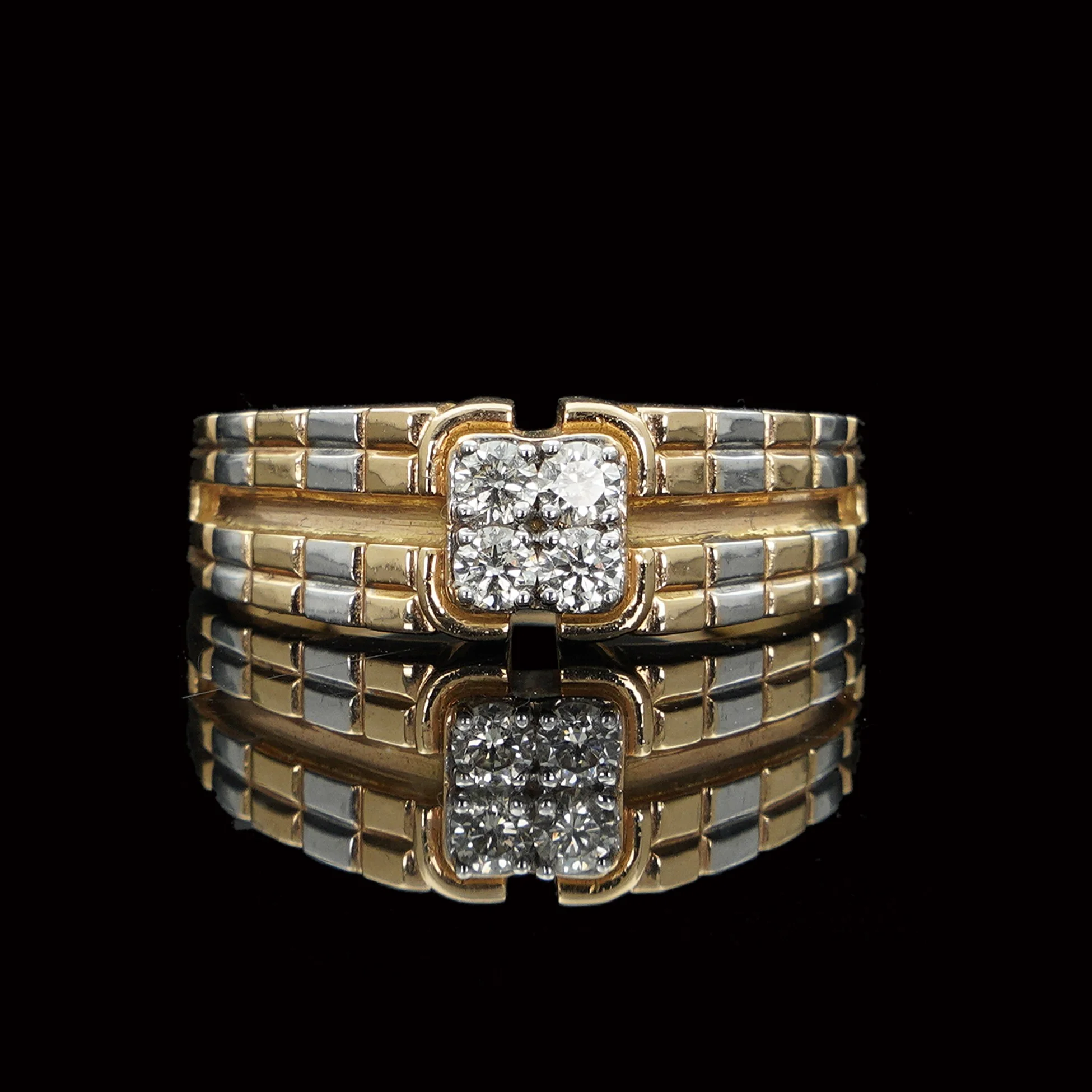 Orbital Swirl Diamond Ring – lab-grown diamond ring