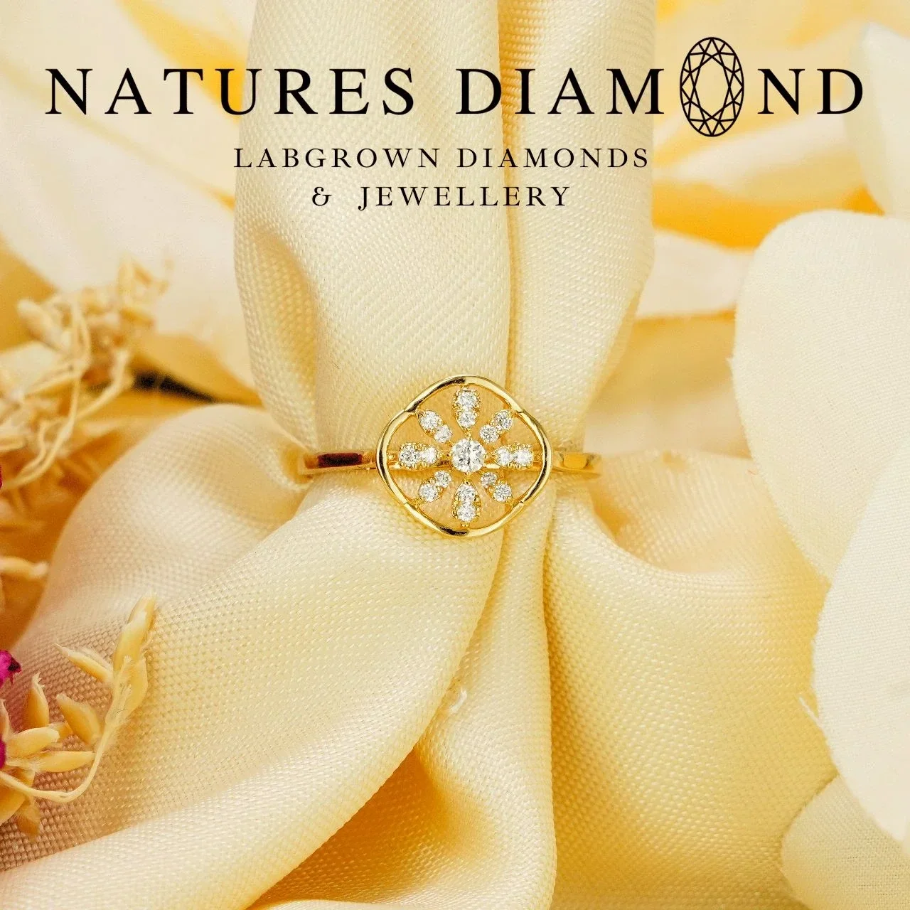 Blooming Light Weight Ring – lab-grown diamond ring