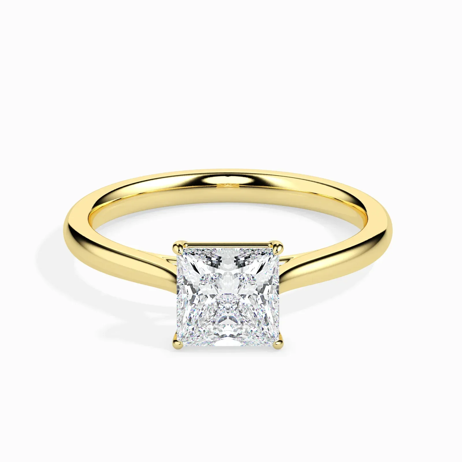 1ct Princess Solitaire Ring – lab-grown diamond ring